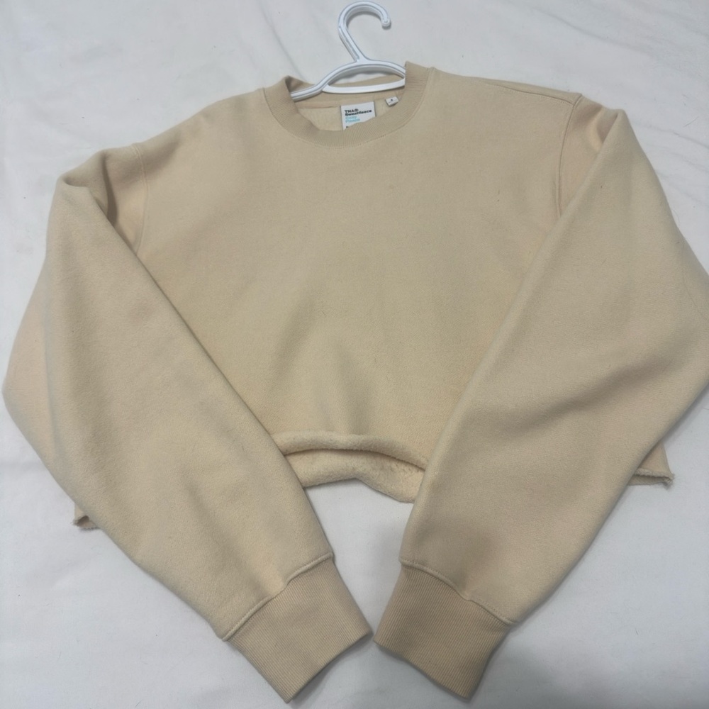 TNA Cream Cropped Sweatfleece (small)